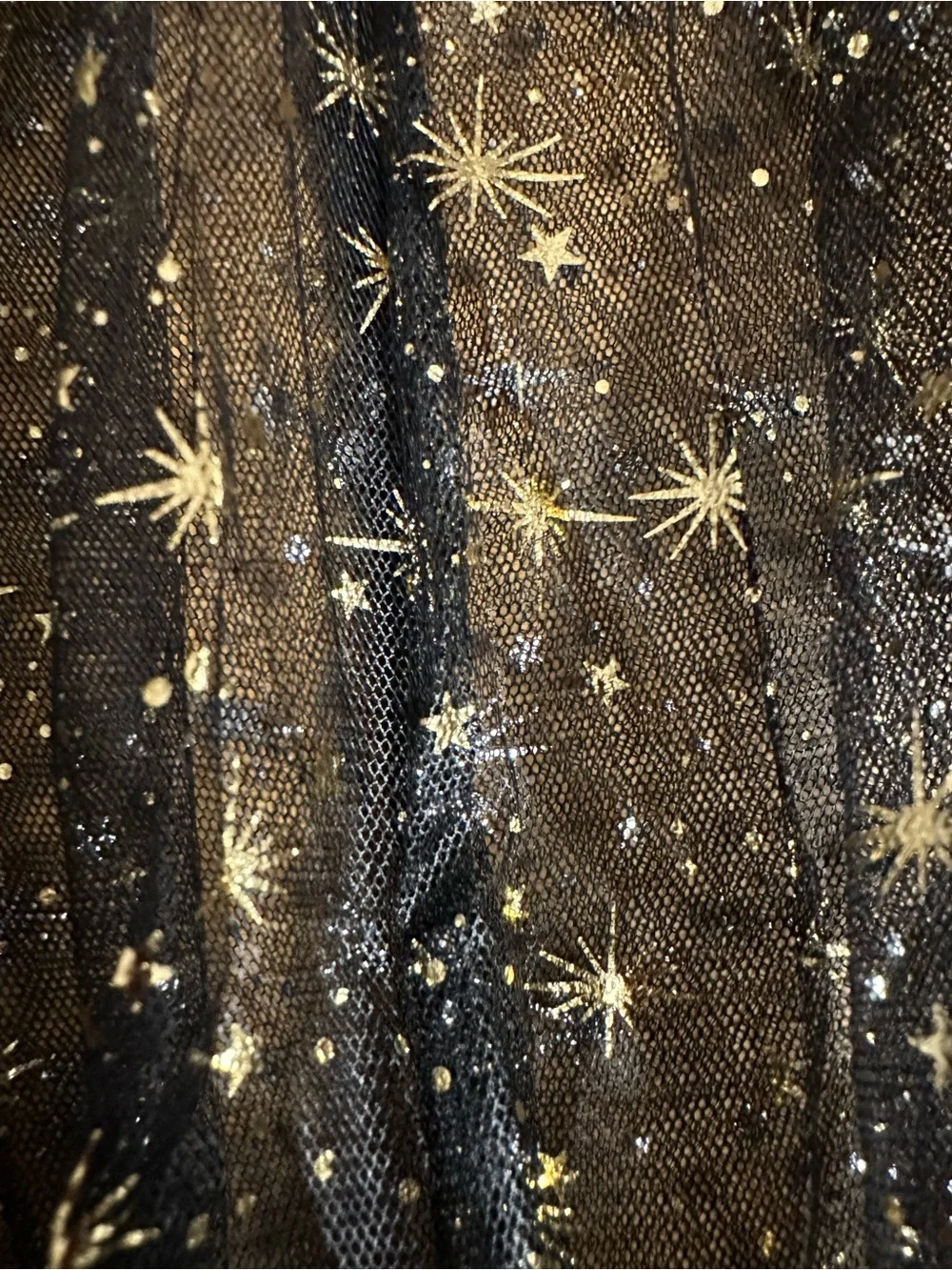 Sheer Black Star-Embellished Maxi Skirt - Picture 5 of 6